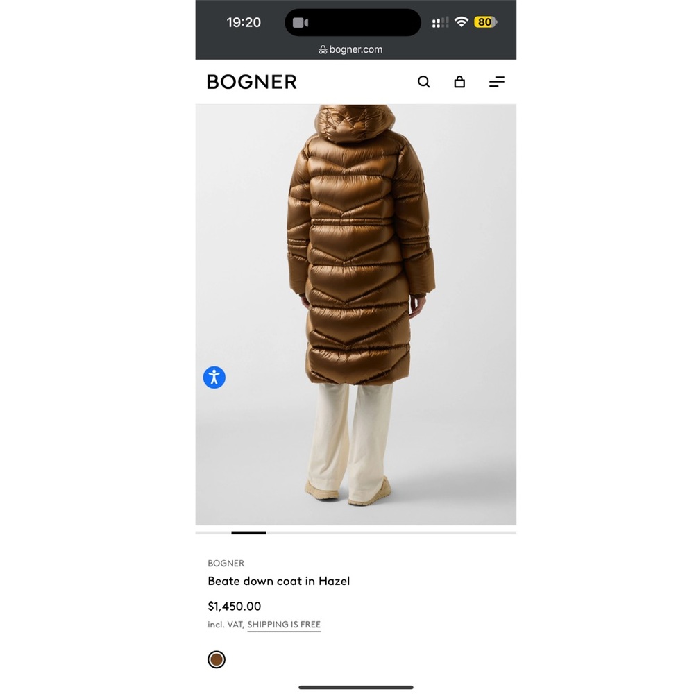 BOGNER Beate Down Coat In Hazel
Women's Size S original $1450 - Picture 10 of 16